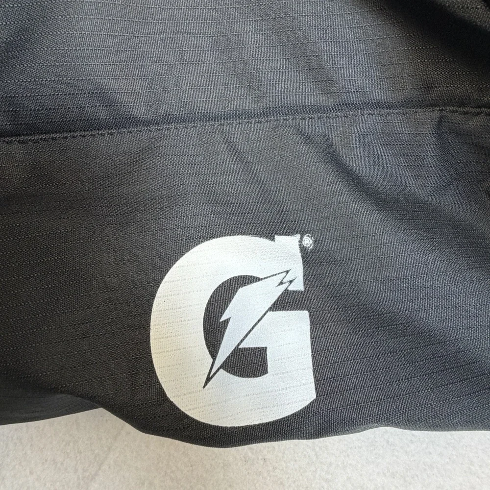 Nike Gatorade Large Duffel Bag Black White Swoosh Equipment Gym Travel NWT